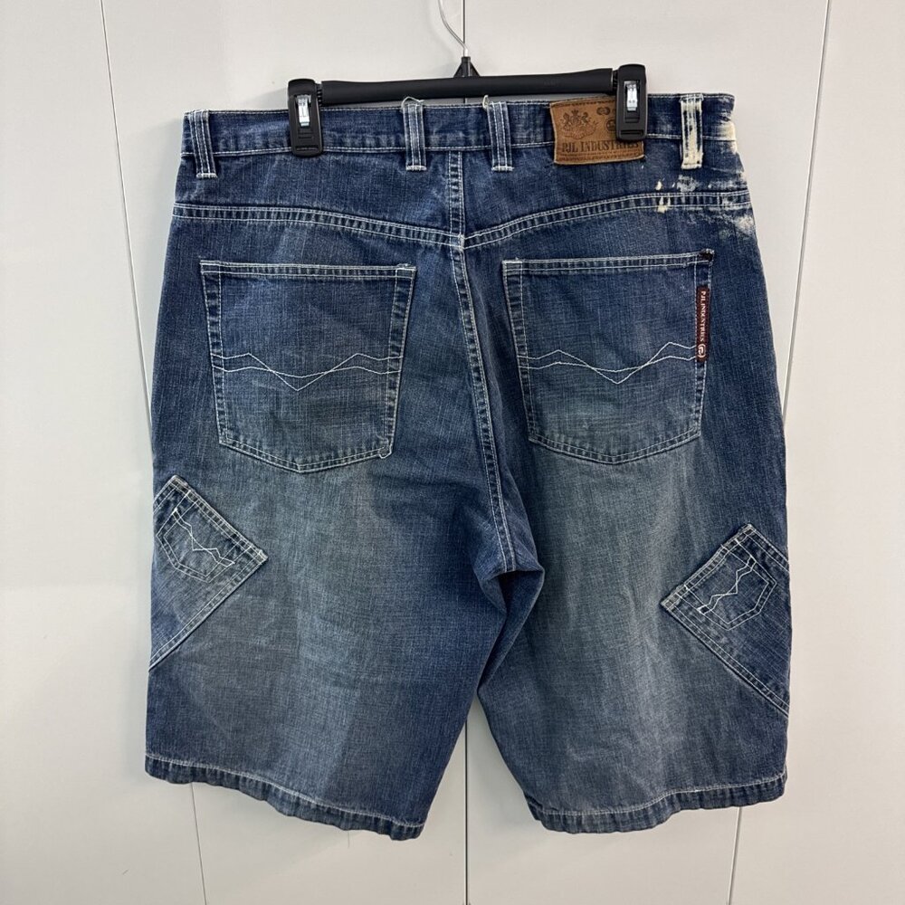 Vintage Pepe Jeans Wide Leg Carpenter Jean Short Jorts 38X14 Skater Baggy
